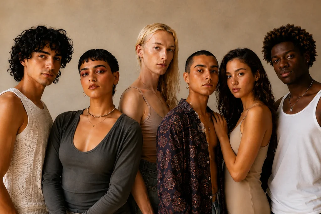 Diverse group of people with different gender identities and expressions